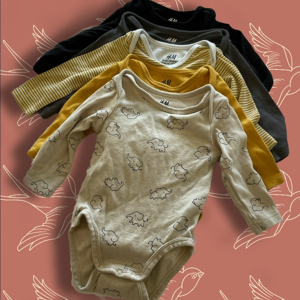 H&M Size 2-4mo Onesie Lot